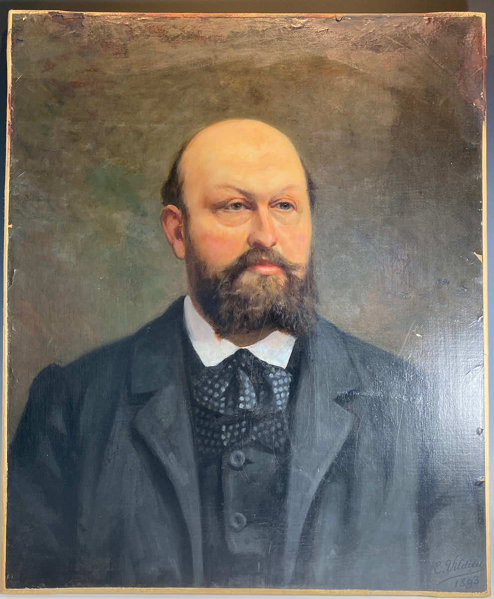 Antique French Portrait of a Gentleman, Henri V Count of Chambord, Dis