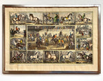 18th Century Antique Equestrian Copperplate Intaglio Print Pair, Huge, Johann Elias Ridinger