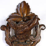 Antique Victorian Era Black Forest Style 27" Wall Barometer & Thermometer, "Fruits of the Hunt" Theme