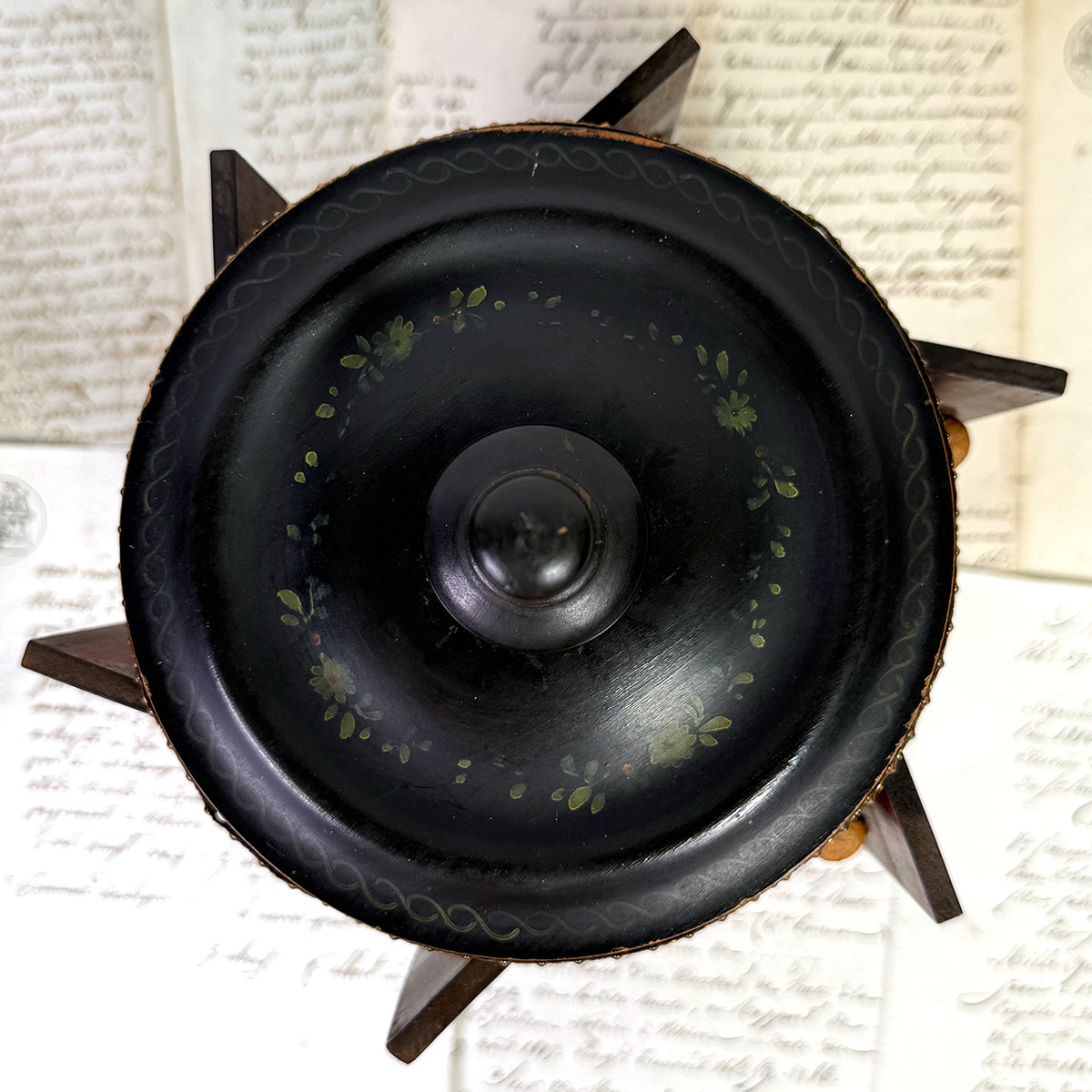 Antique French Mechanical Carousel Style Cigar Caddy or Presenter, Bird & DragonFly