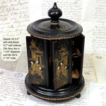 Antique Napoleon III Mechanical Carousel Style Cigar Caddy or Presenter, Chinoiserie