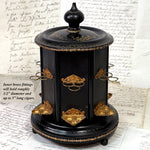 Antique Napoleon III Mechanical Carousel Style Cigar Caddy or Presenter, Chinoiserie