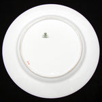 Antique T. Good & Co. Copelands China 9" Plate Pair, Raised Gold Enamel & Cobalt