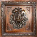 PAIR Antique Victorian 24.5" Carved Architectural Furniture Doors, Panels: Hunt