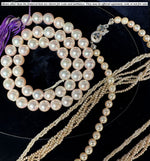 Antique Loose 8 + mm Akoya Pearls, 46 in All and 16" Long Strand, Need to be Strung, 8mm