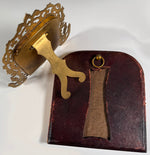 Stunning Young French-English Woman Portrait Miniature, c.1815 Fine Antique Easel Frame in Original Leather Case