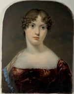 Stunning Young French-English Woman Portrait Miniature, c.1815 Fine Antique Easel Frame in Original Leather Case