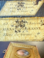 Museum Quality Mid-18th Century Antique French Portrait Miniature in Dore Bronze Frame