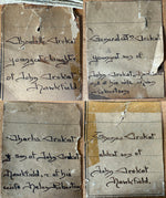 Antique 18th Century Portrait Miniatures (4) Family, English Military Officer Guard of Napoleon at Death