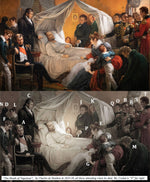 Antique 18th Century Portrait Miniatures (4) Family, English Military Officer Guard of Napoleon at Death