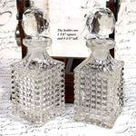 Antique English Victorian Oak & SP Miniature Liquor Tantalus, Perfume Caddy or Salesman's Sample