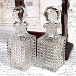 Antique English Victorian Oak & SP Miniature Liquor Tantalus, Perfume Caddy or Salesman's Sample