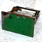 Antique English Victorian Oak & SP Miniature Liquor Tantalus, Perfume Caddy or Salesman's Sample