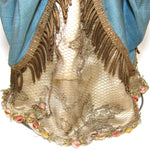 Rare Antique French Vernis Martin 12" Miniature Sedan Chair WITH Exquisite Original Doll, Palanquin, Chaise a Porteur