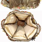 Rare Antique French Vernis Martin 12" Miniature Sedan Chair WITH Exquisite Original Doll, Palanquin, Chaise a Porteur