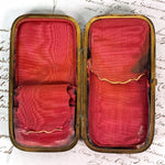 Antique French Cigar Case, Necessaire in Fine Tortoise Shell Pique - Tortoiseshell