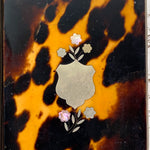 Quality Antique French Tortoise Shell Cigar or Spectacles Case, Original Interior