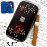 Antique French Tortoise Shell Cigar or Spectacles Case, Etui - Tortoiseshell & Pique