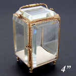 Antique French Napoleon III Pocket Watch Casket or Display, a Miniature Vitrine
