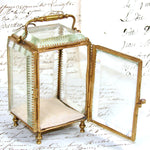 Antique French Napoleon III Pocket Watch Casket or Display, a Miniature Vitrine