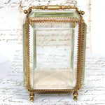 Antique French Napoleon III Pocket Watch Casket or Display, a Miniature Vitrine