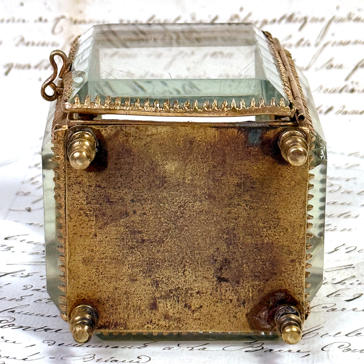 Antique French Napoleon III Pocket Watch Casket or Display, a Miniature Vitrine