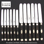 Antique French Sterling SIlver 35pc Dinner Flatware Set, Fiddle Pattern with “MP” Monograms