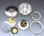 Rare Antique French Portable Traveling Tea & Coffee Service by Gustave Keller, Paris