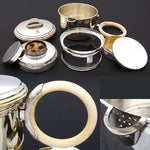 Rare Antique French Portable Traveling Tea & Coffee Service by Gustave Keller, Paris