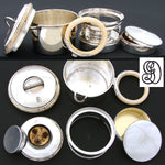 Rare Antique French Portable Traveling Tea & Coffee Service by Gustave Keller, Paris
