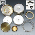 Rare Antique French Portable Traveling Tea & Coffee Service by Gustave Keller, Paris