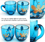 Antique French 15” Napoleon III Liqueur Stand, Caddy or Tantalus, Enameled Blue Glass Decanter & Cups: Mule Figural Stand
