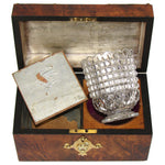 Gorgeous Antique French Burled Walnut Tea Caddy, a Domed Box or Chest with Gothic Revival Style Brass Accents