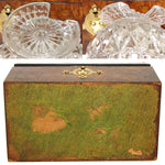Gorgeous Antique French Burled Walnut Tea Caddy, a Domed Box or Chest with Gothic Revival Style Brass Accents