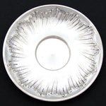 Lovely Antique French Silver Plate Coffee or Tea Cup & Saucer, Ornate Rococo Style