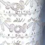 Rare Antique French 1819-1838 Sterling Silver Tulip Shape Mint Julep Cup, Tumbler or "Timbale"