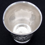 Rare Antique French 1819-1838 Sterling Silver Tulip Shape Mint Julep Cup, Tumbler or "Timbale"