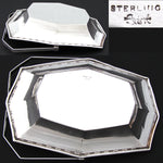 Antique American Art Deco Style Sterling Silver 6 5/8” Bonbon or Candies Dish, Basket Type Handle