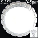 Vint. English Paul de Lamerie Marked Sterling Silver 5.25” Wine or Champagne Bottle Coaster, Lobed Shape Sides