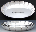 Vint. English Paul de Lamerie Marked Sterling Silver 5.25” Wine or Champagne Bottle Coaster, Lobed Shape Sides