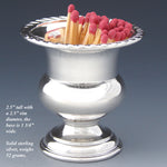 Elegant Vintage American Sterling Silver 2” Urn or Trophy Shaped Match or Toothpick Holder