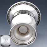 Elegant Vintage American Sterling Silver 2” Urn or Trophy Shaped Match or Toothpick Holder