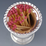 Elegant Vintage American Sterling Silver 2” Urn or Trophy Shaped Match or Toothpick Holder