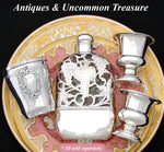 Elegant Vintage American Sterling Silver 2” Urn or Trophy Shaped Match or Toothpick Holder