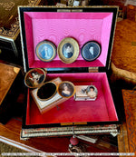 Exceptionally Large Antique French Boulle Work Trousseau Coffret, Marriage or Jewelry Box, EC