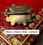 Superb 15k Georgian to Victorian Era Mourning Jewelry, Facet Cut Jet Gems or Onyx, Hair Art