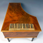 RARE Antique 19th Century French Miniature Piano Sewing Box, Music Box Plays, Sewing Tools