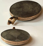 Antique French Portrait Miniature, c.1810-20 Woman w Guillotine Haircut, Mourning Hair Art Pendant