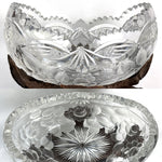 Huge 15.5" Tall Antique 19th Century Hand Carved Swiss Black Forest Stand for Oval Bowl, Goat