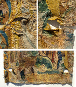 Rare c.1600s French Aubusson Tapestry Panel with Woman, Will Make Stunning Pillow Top